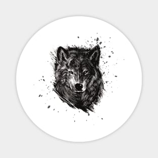 Wolf spirit animal Magnet